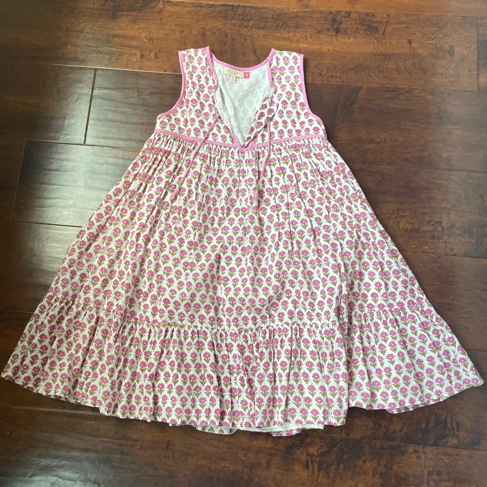 Girls Pink Chicken Dress Size 12